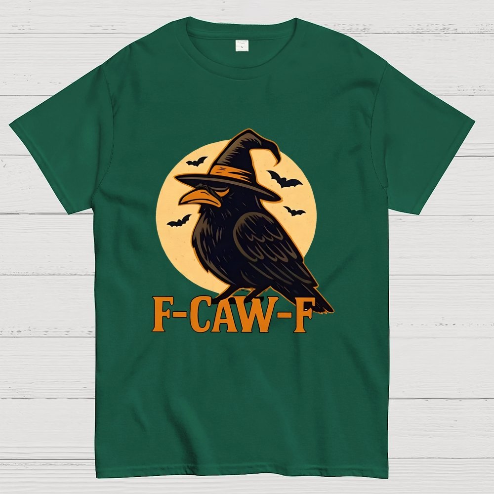 Funny F-Caw-F Halloween Raven Unisex Geek T-Shirt