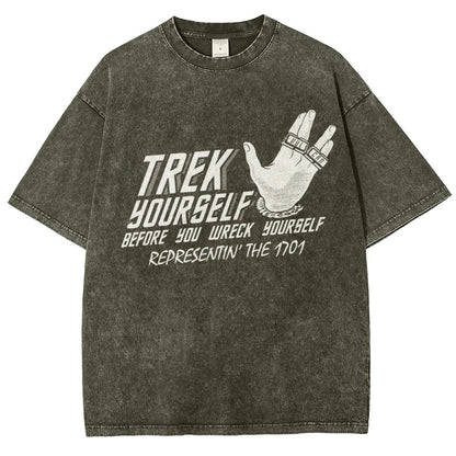 Travel Yourself Vintage Distressed T-shirt