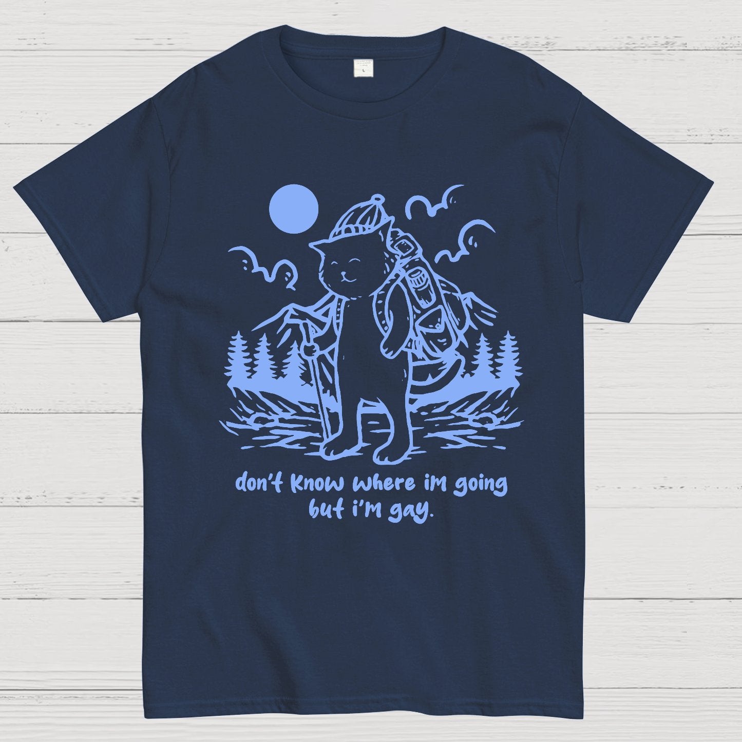 Don't Know Where I'm Going But I'm Gay Geek T-Shirt