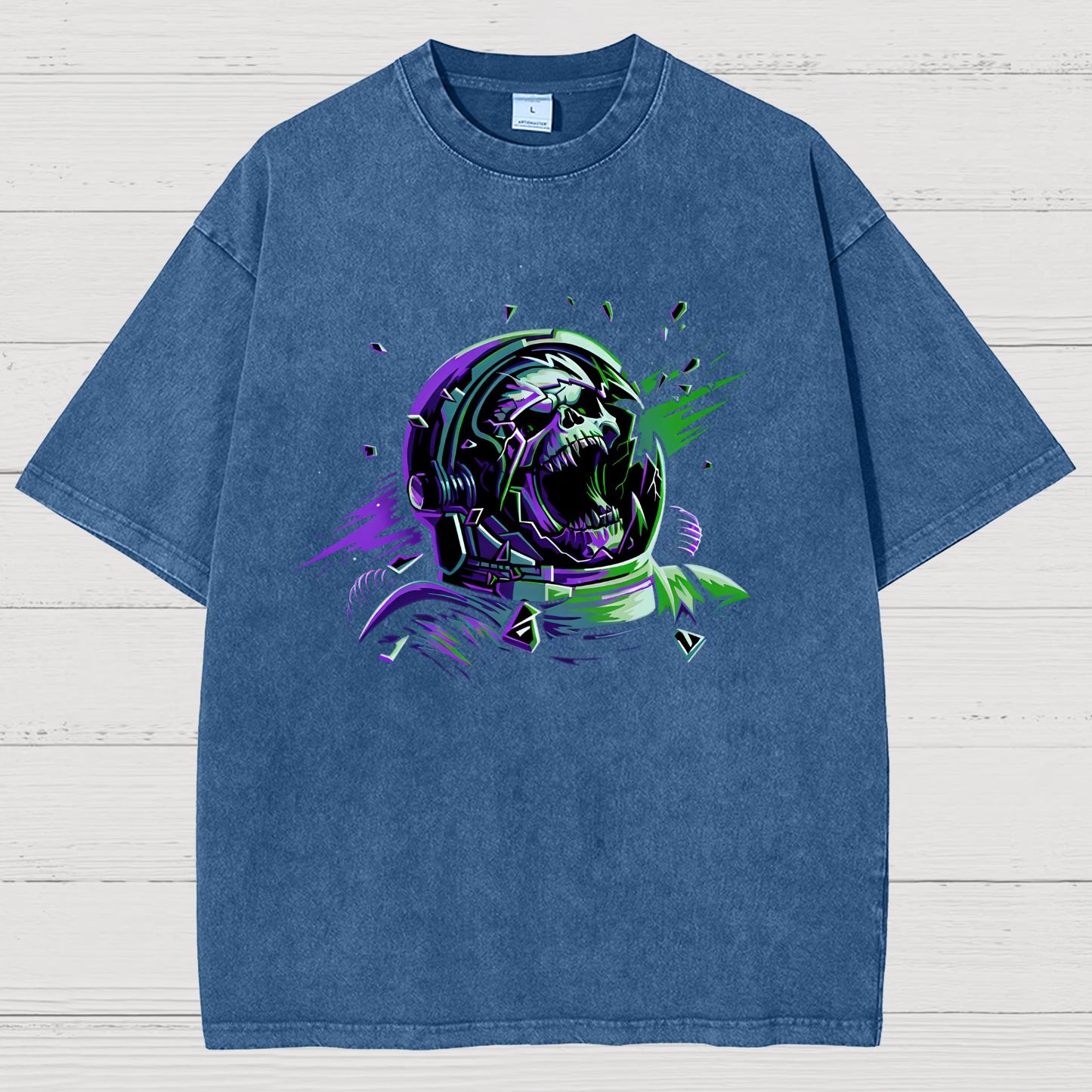 Space Scream Vintage Distressed T-shirt