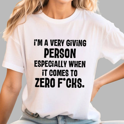 Zero Fcks Geek T-Shirt