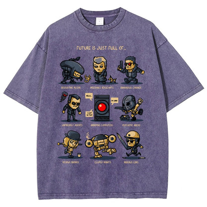 Dystopian Future Vintage Distressed T-shirt