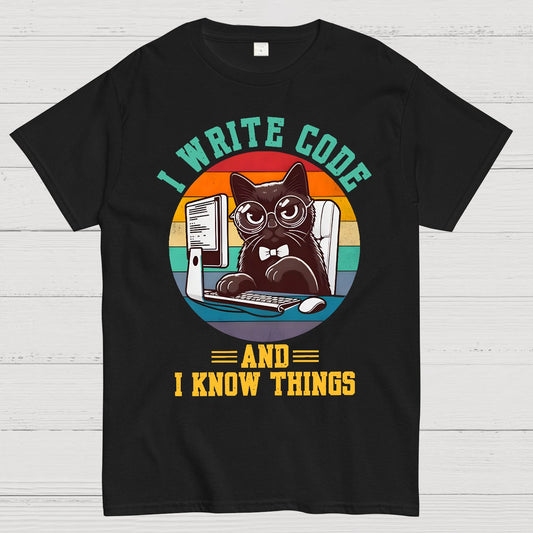 I Write Code And I Know Thing Geek T-Shirt