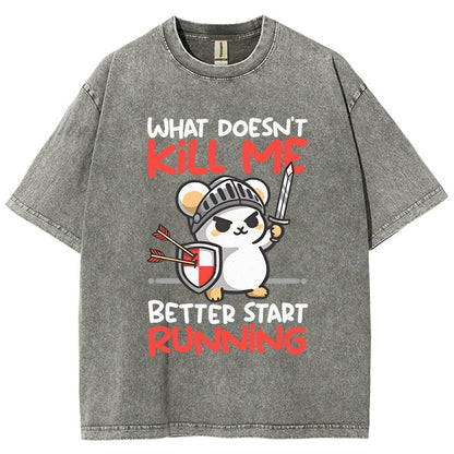 Knight mouse Vintage Distressed T-shirt