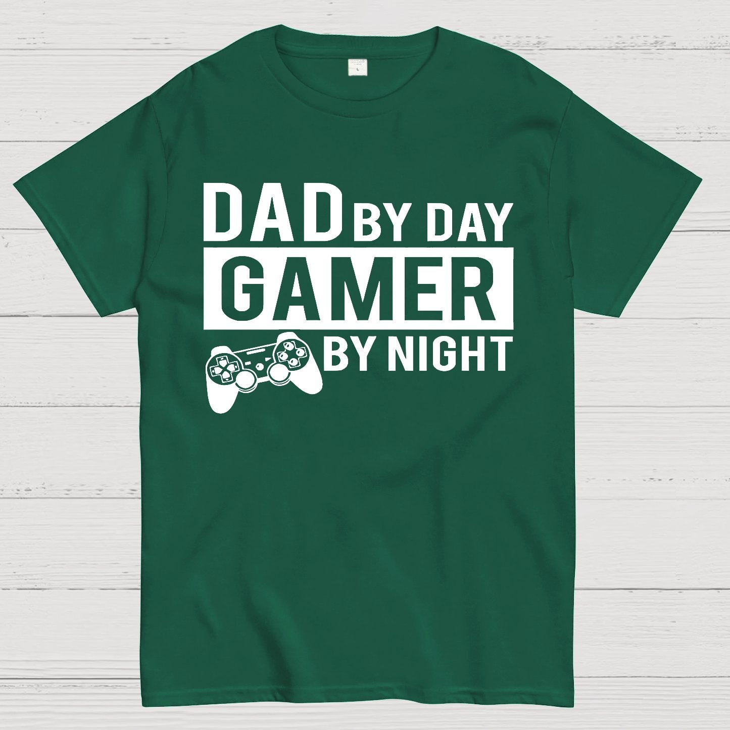 Dad By Day Gamer By Night Geek T-Shirt