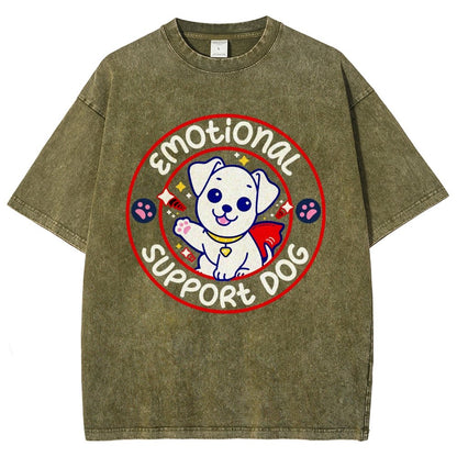Emotional Support Dog Vintage Distressed T-shirt