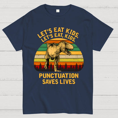 Punctuation Saves Lives Funny Geek T-Shirt