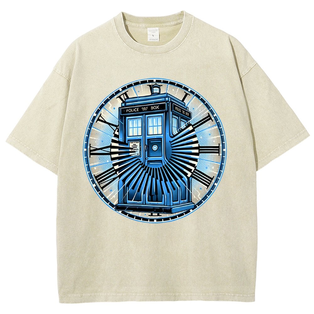 Time Travel in a box Vintage Distressed T-shirt