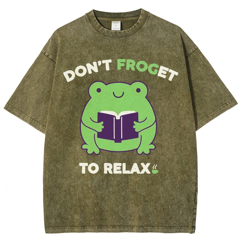 Don't Froget to Relax Vintage Distressed T-shirt
