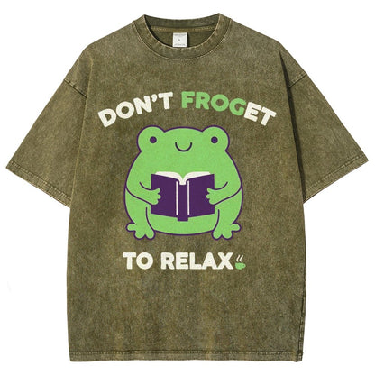 Don't Froget to Relax Vintage Distressed T-shirt