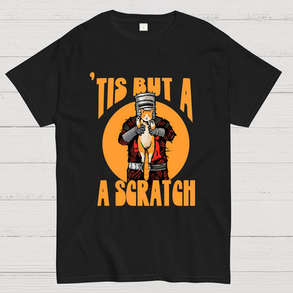 Tis But A Scratch The Black Knight Vs Cat Knight & Kitten Geek T-Shirt