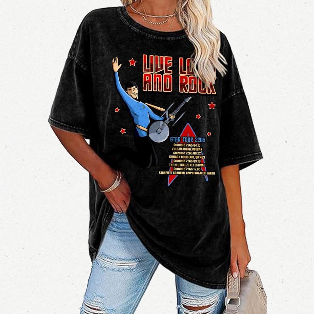 Live Long and Roll Vintage Distressed T-shirt