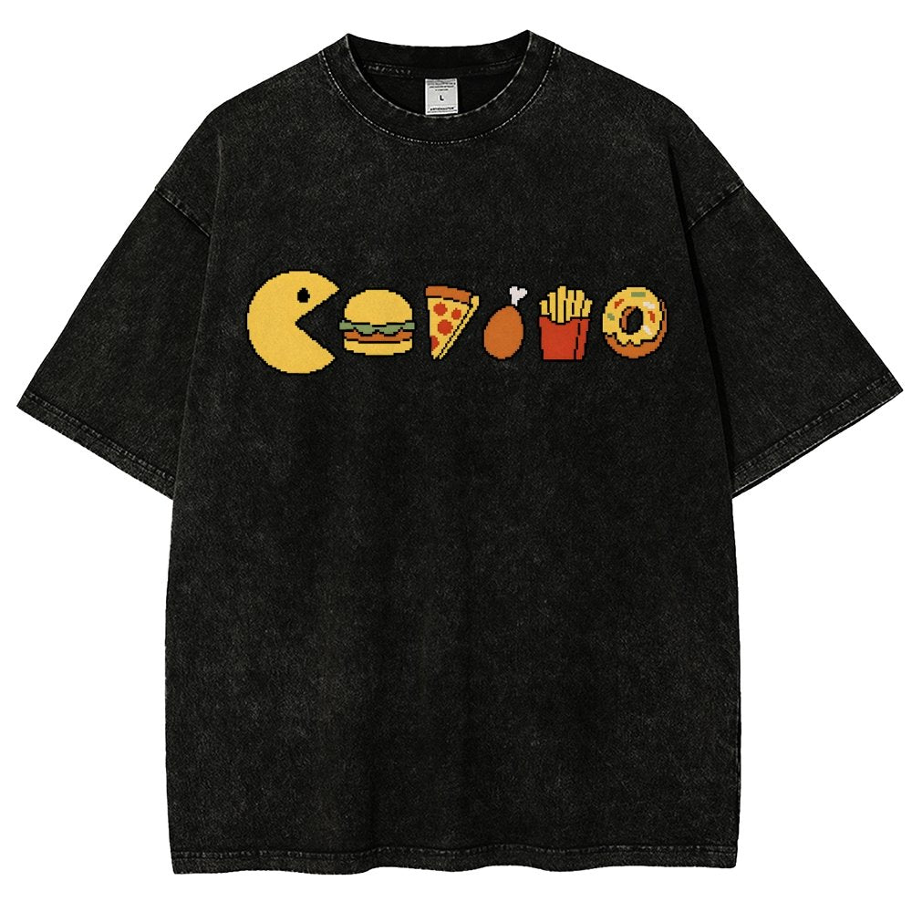 Snack-man Vintage Distressed T-shirt