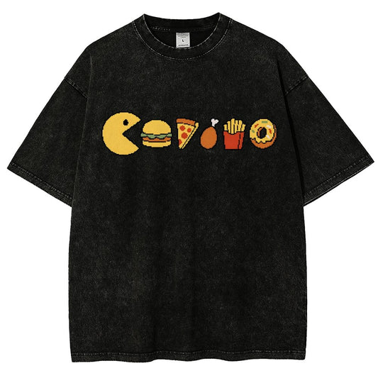 Snack-man Vintage Distressed T-shirt