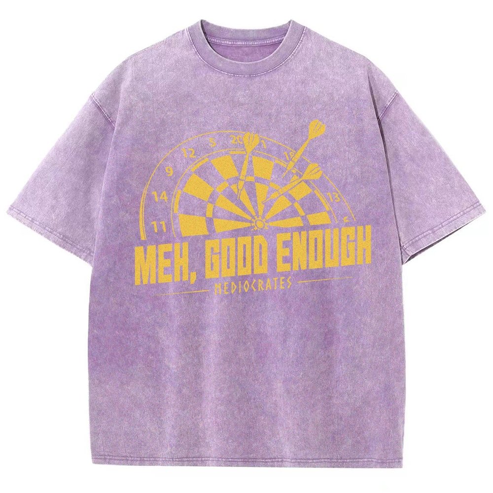 Mediocrates eh Good Enough Vintage Distressed T-shirt