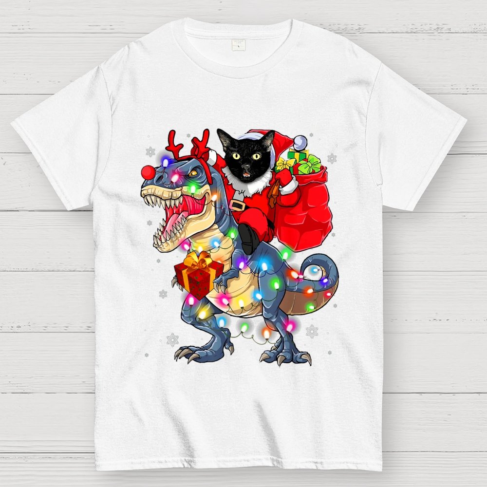 Cat Christmas Geek T-Shirt