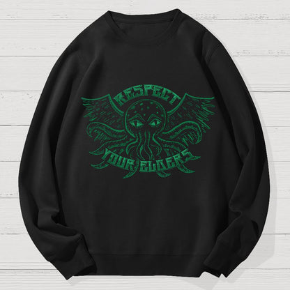 Respect Your Elder Gods Geek Cotton Sweatshirt