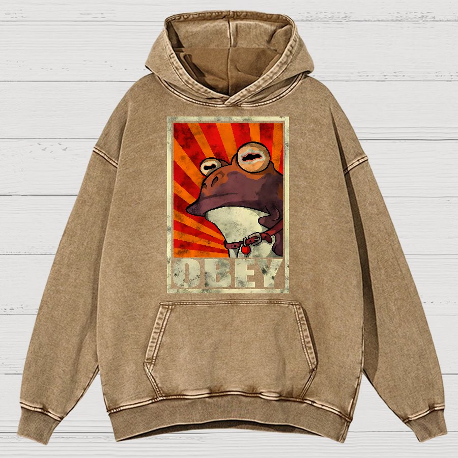 Obey Vintage Distressed Hoodie