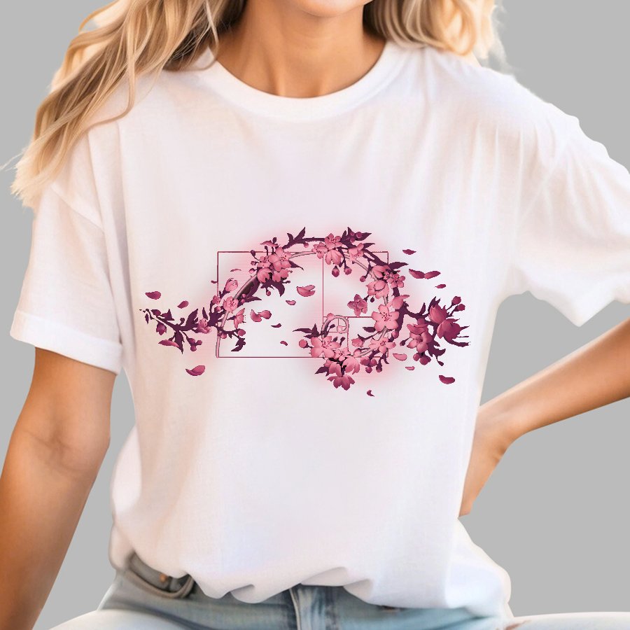 Golden Sakura Season Geek T-Shirt