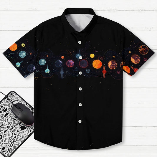 Cosmic planets Geek Hawaiian Shirt