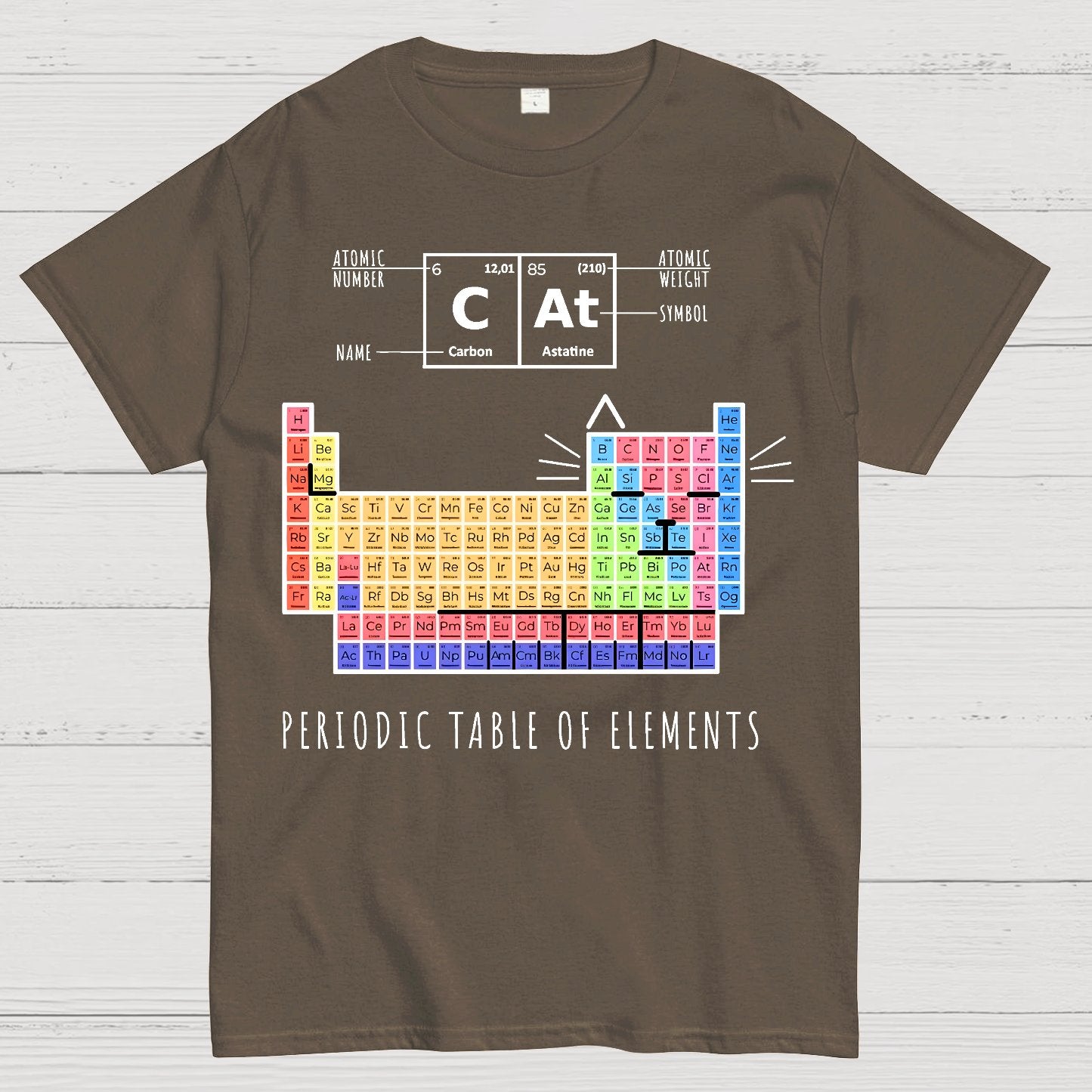 Periodic Table Of Cats Geek T-Shirt