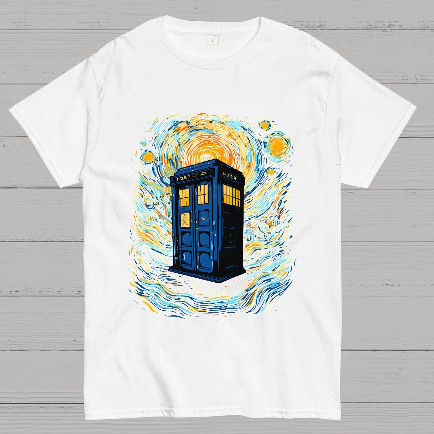 Starry Sky Phone Booth Geek T-Shirt
