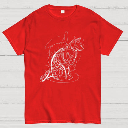 Cat Lines Geek T-Shirt
