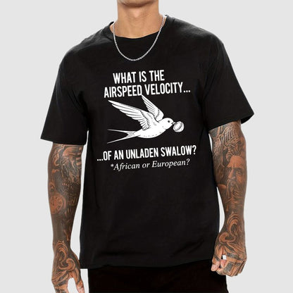 What Is The Airspeed Velocity...Art Print Geek T-Shirt