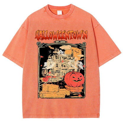 Spookyville University Est 1998. Halloween Vintage Distressed T-shirt