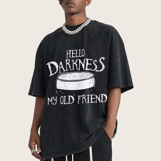 Hello Darkness Brew Vintage Distressed T-shirt