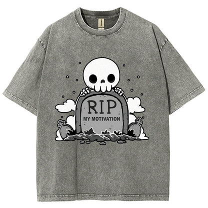 Rip My Motivation Vintage Distressed T-shirt