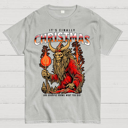It's Finally Christmas And Krampus Knows What You Did Geek T-Shirt