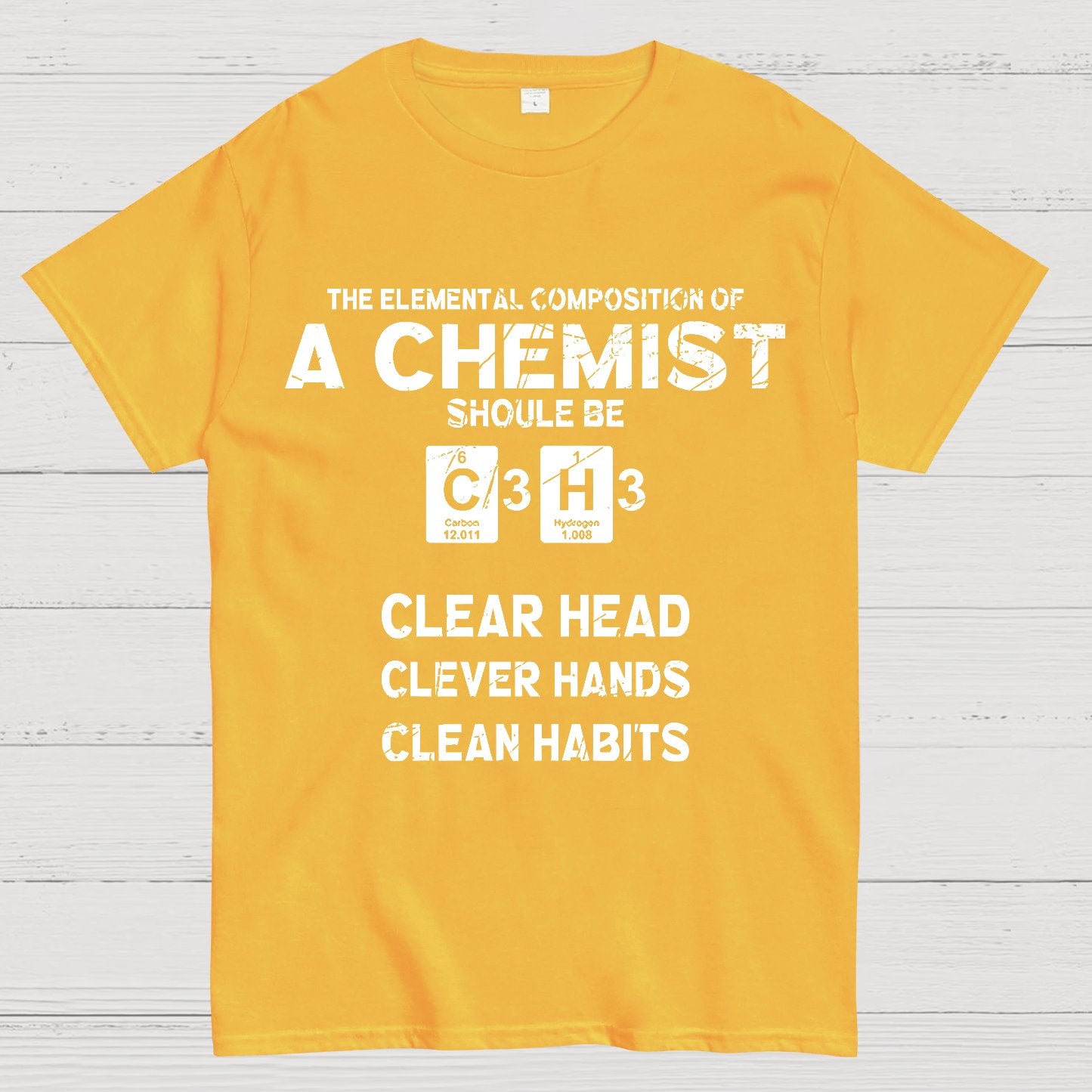 The Elemental C3H3 Geeky T-Shirt