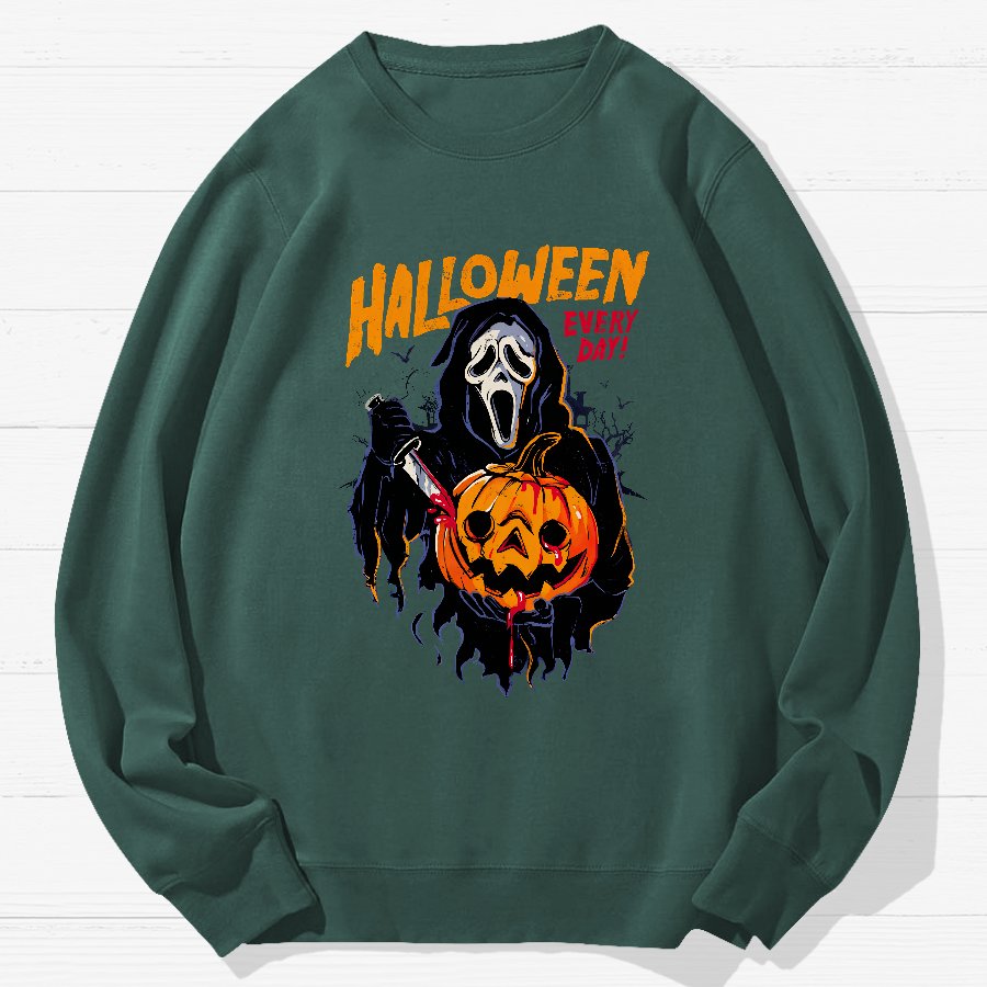 Every Day Is Halloween Geek Cotton Sweatshirt