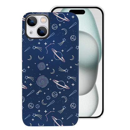 Space Planet Stick Figure Phone Cases