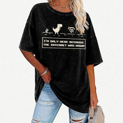 Offline Dino Vintage Distressed T-shirt