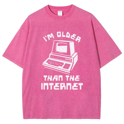 I Am Older Than The Internet Vintage Distressed T-shirt