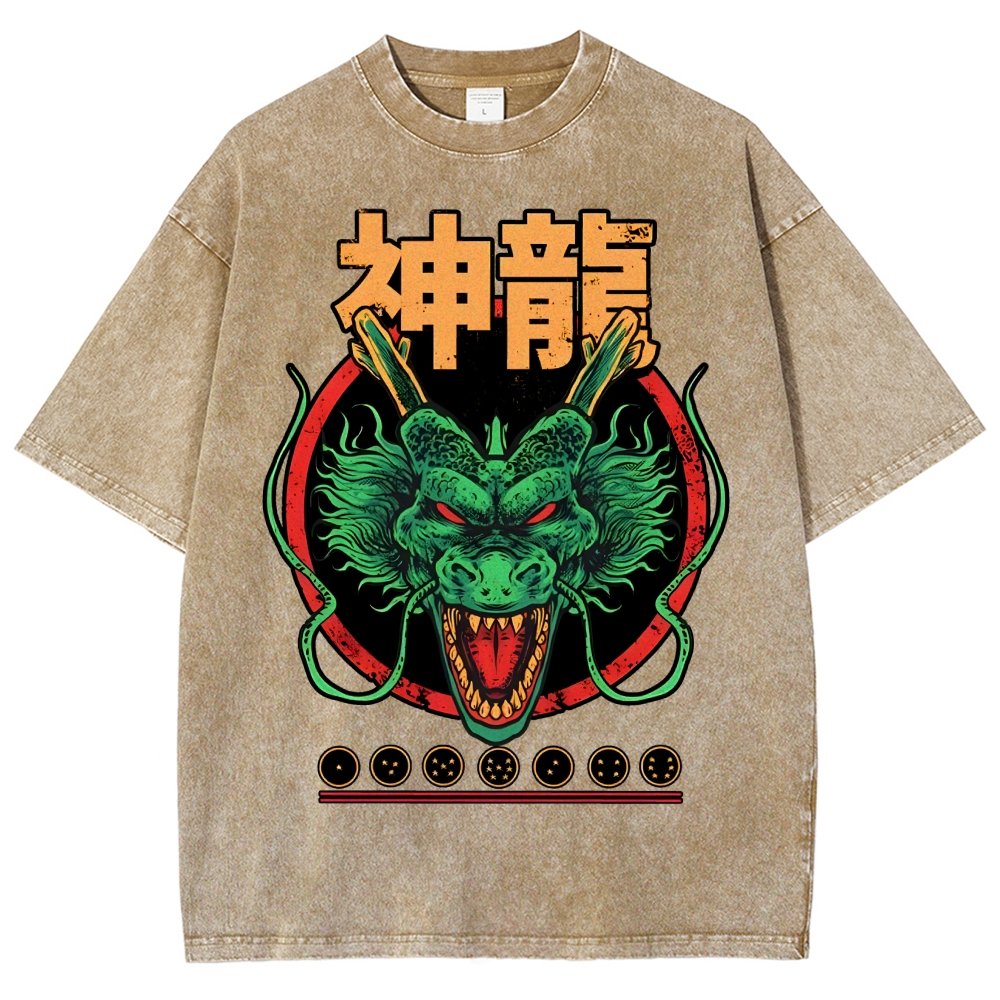 God Dragon Vintage Distressed T-shirt