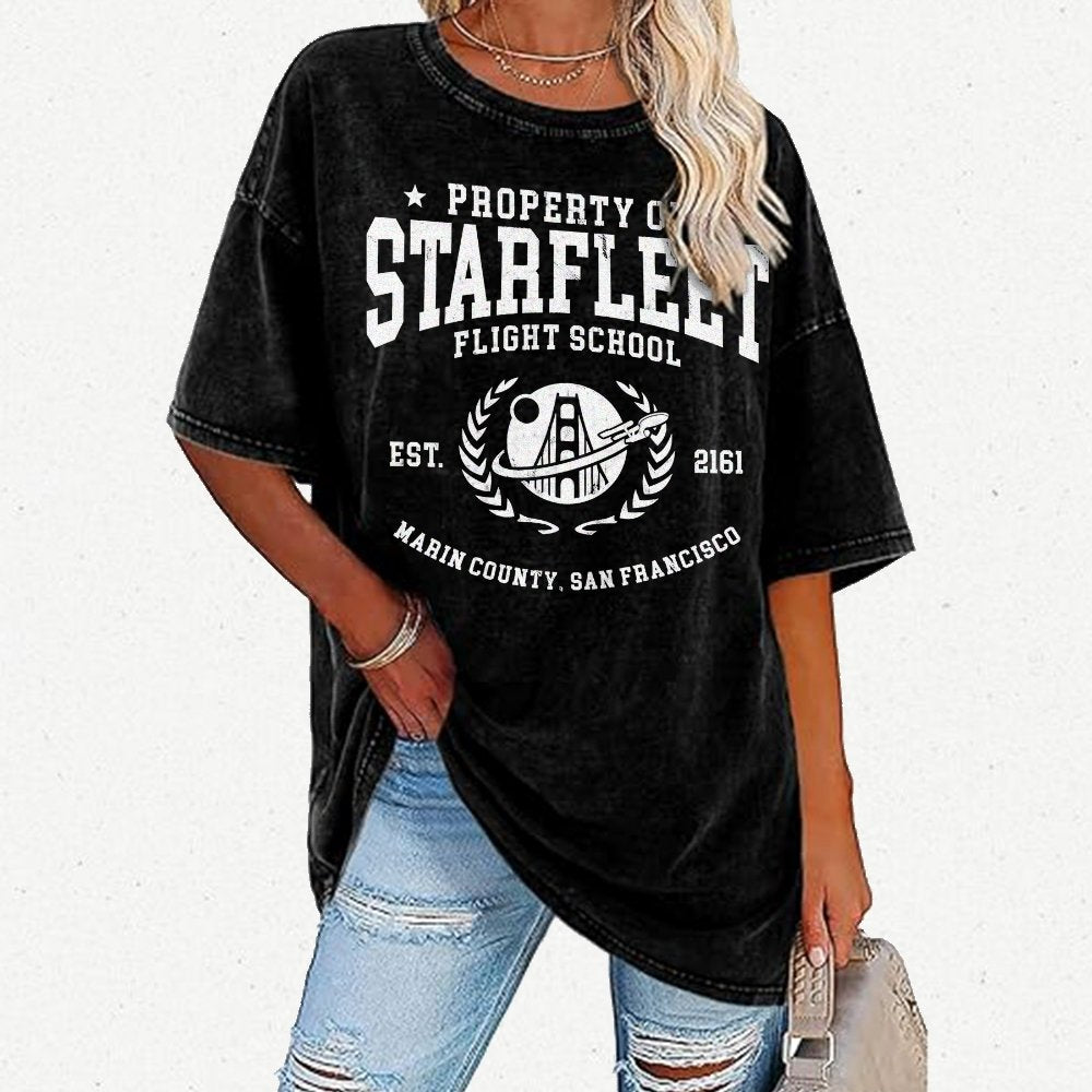 Academy Flight School Vintage Distressed T-shirt