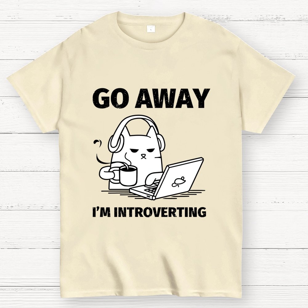 Go Away I'm Introverting Geek T-Shirt