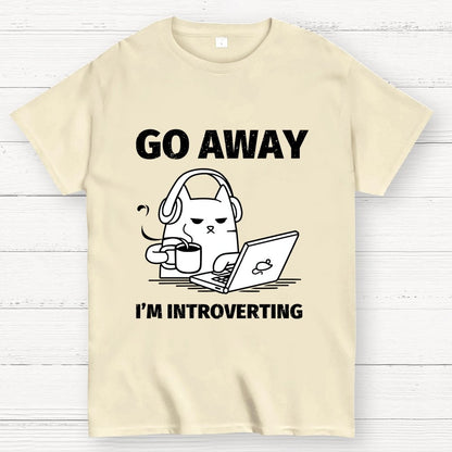 Go Away I'm Introverting Geek T-Shirt