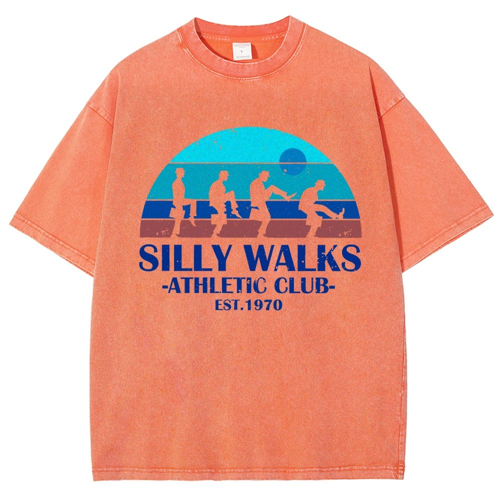 Silly Walks - Athletic Club Vintage Distressed T-shirt