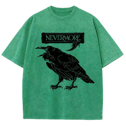 Nevermore Raven Vintage Distressed T-shirt