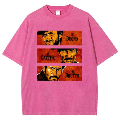 Il Buono  Il Brutto  Il Cattivo Vintage Distressed T-shirt