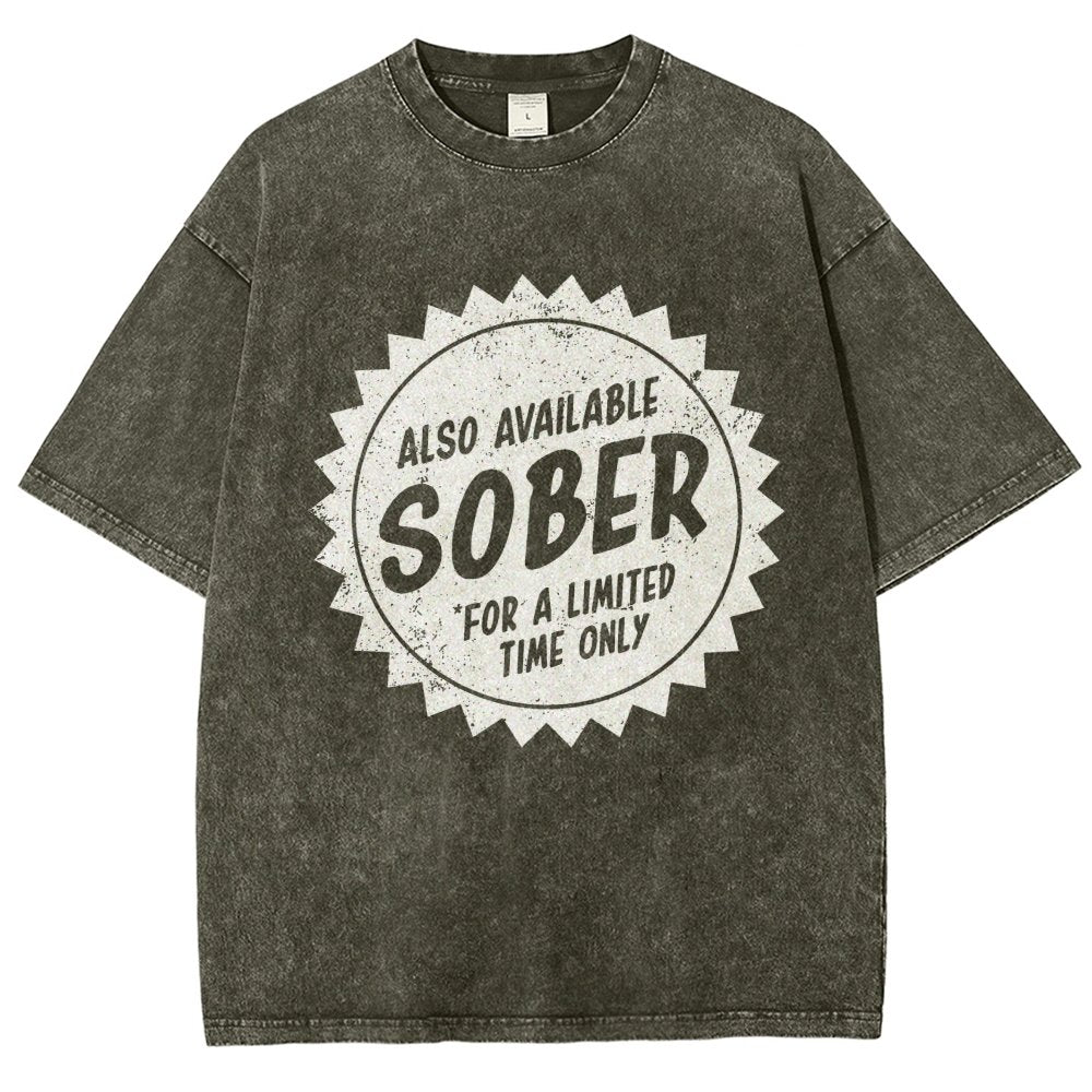 Also Available Sober Vintage Distressed T-shirt
