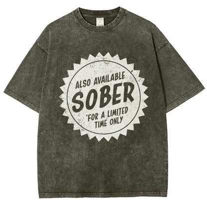 Also Available Sober Vintage Distressed T-shirt