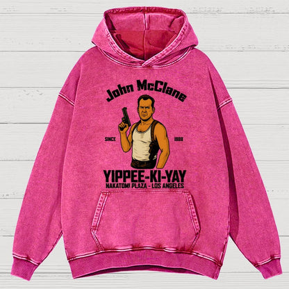 Yippee Ki Yay Vintage Distressed Hoodie