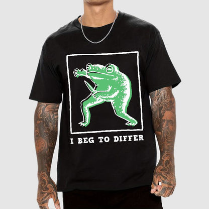 I Beg To Differ Frog Geek T-Shirt