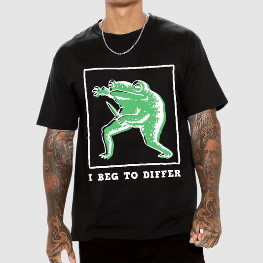 I Beg To Differ Frog Geek T-Shirt