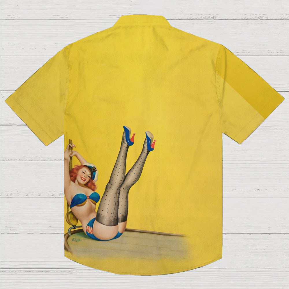 Sexy Modern Girl Print Geeky Shirt